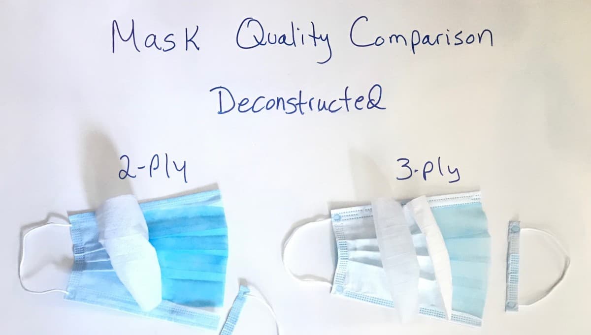 2 Ply vs. 3 Ply Disposable Masks: Helpful Guide with Pictures (Plus FDA ...